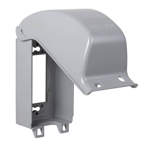 gang electrical box cover|4 gang weatherproof receptacle cover.